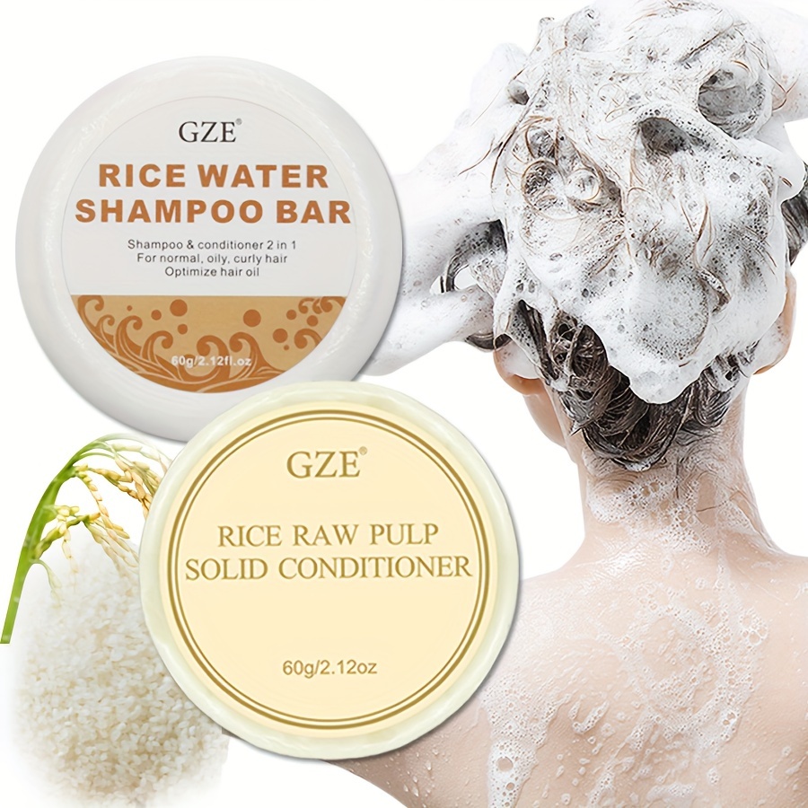 Bar Soap Shampoo Solid - GZE sampo air beras sabun batang