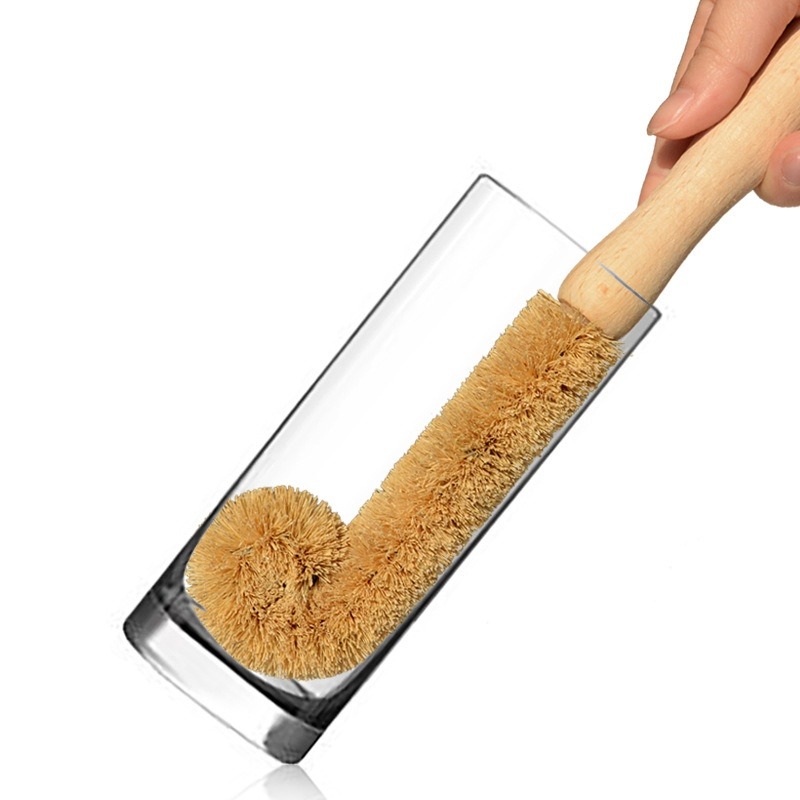 Dish Brush Bamboo - Sikat Pembersih Dapur Sikat Sabut Kelapa
