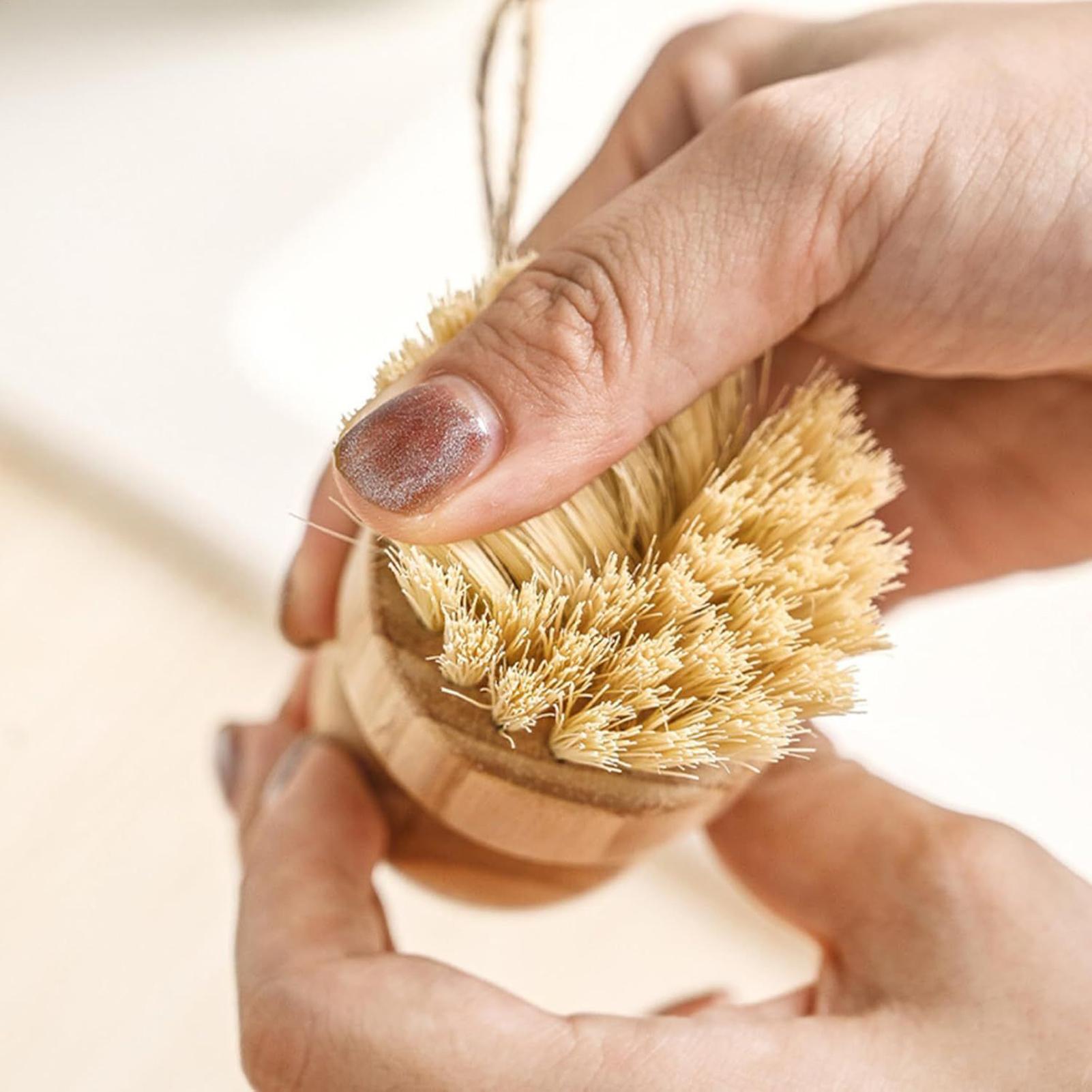 Dish Brush Bamboo - Sikat Pembersih Dapur Kayu Alami untuk