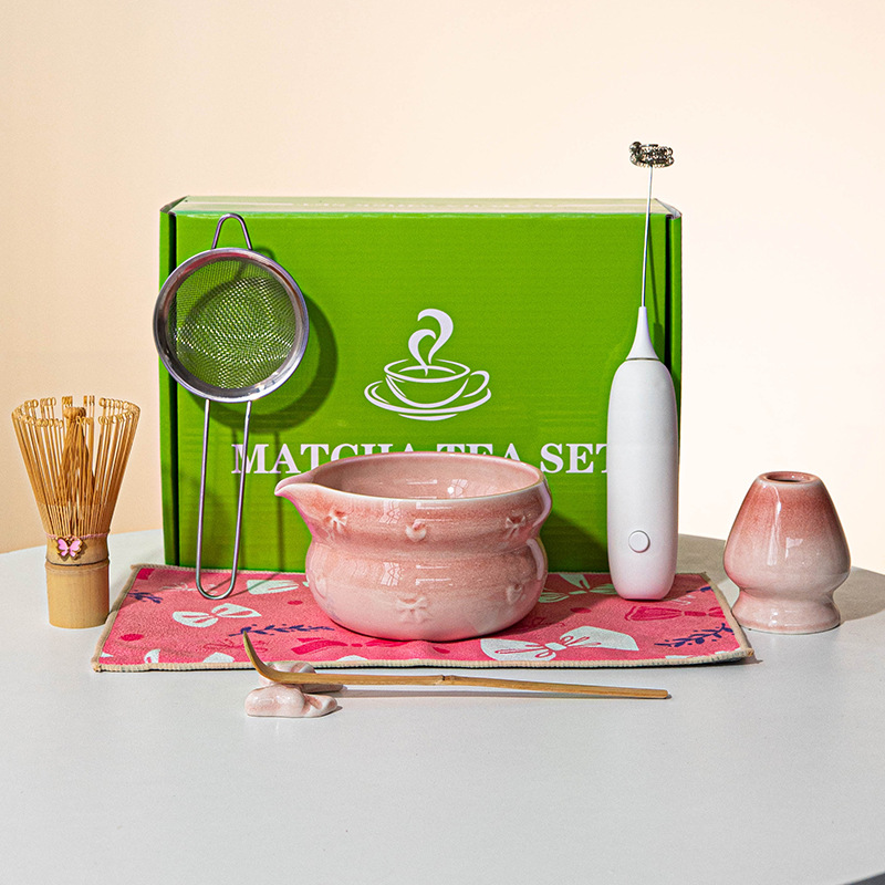 Dish Brush Bamboo - Set Teh Matcha Jepang 8pcs Mangkuk
