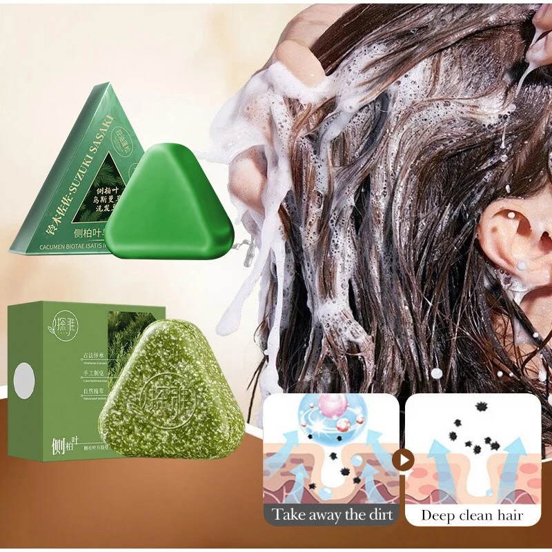 Bar Soap Shampoo Solid - Sabun Sampo Padat Rumput Usma Alami