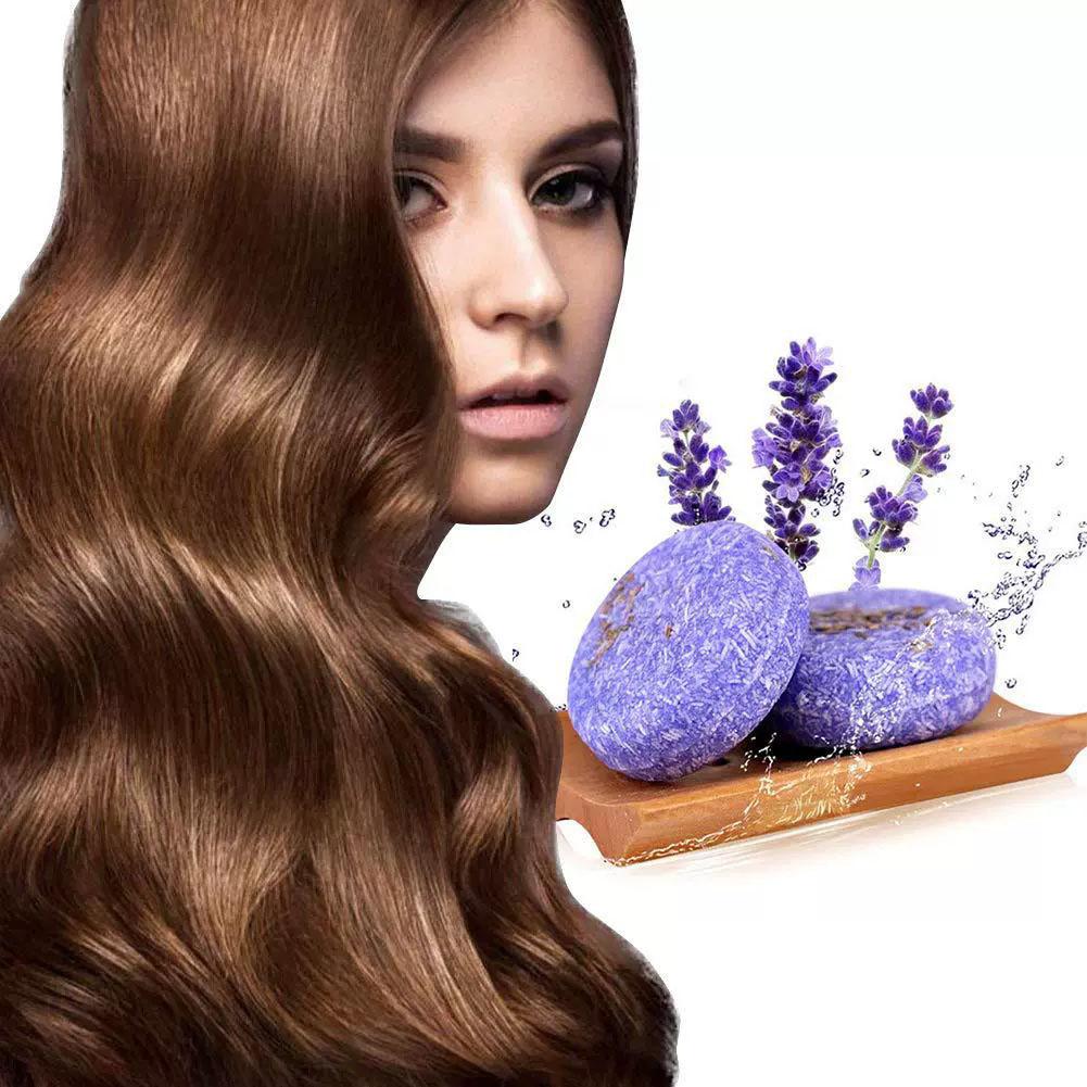 Bar Soap Shampoo Solid - 60G Lavender Solid Shampoo Bar Sampo