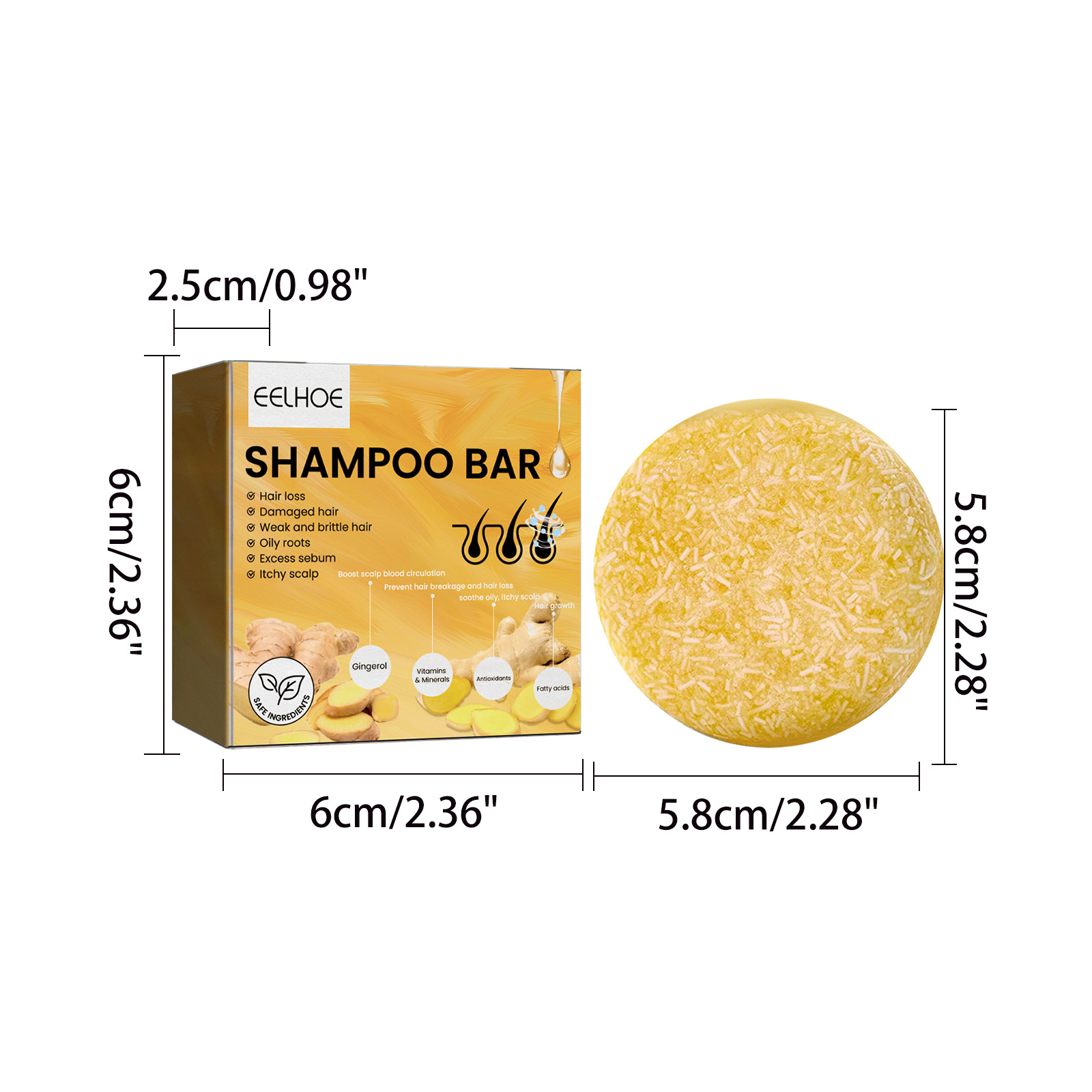 Sabun Sampo Rambut Jahe Alami  - Bar Soap Shampoo Solid ulasan dan harga