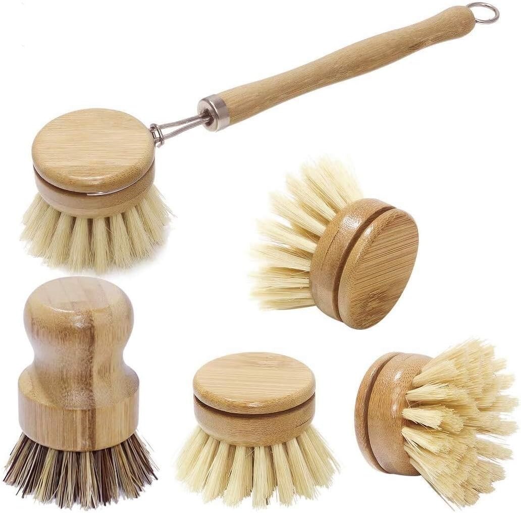 Sikat penggosok piring bambu,  - Dish Brush Bamboo ulasan dan harga