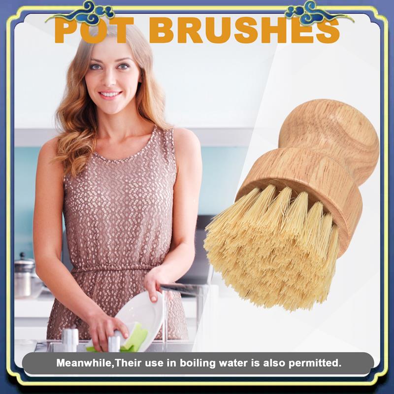 A56P-Sikat Piring Bambu 2 Buah - Dish Brush Bamboo ulasan dan harga