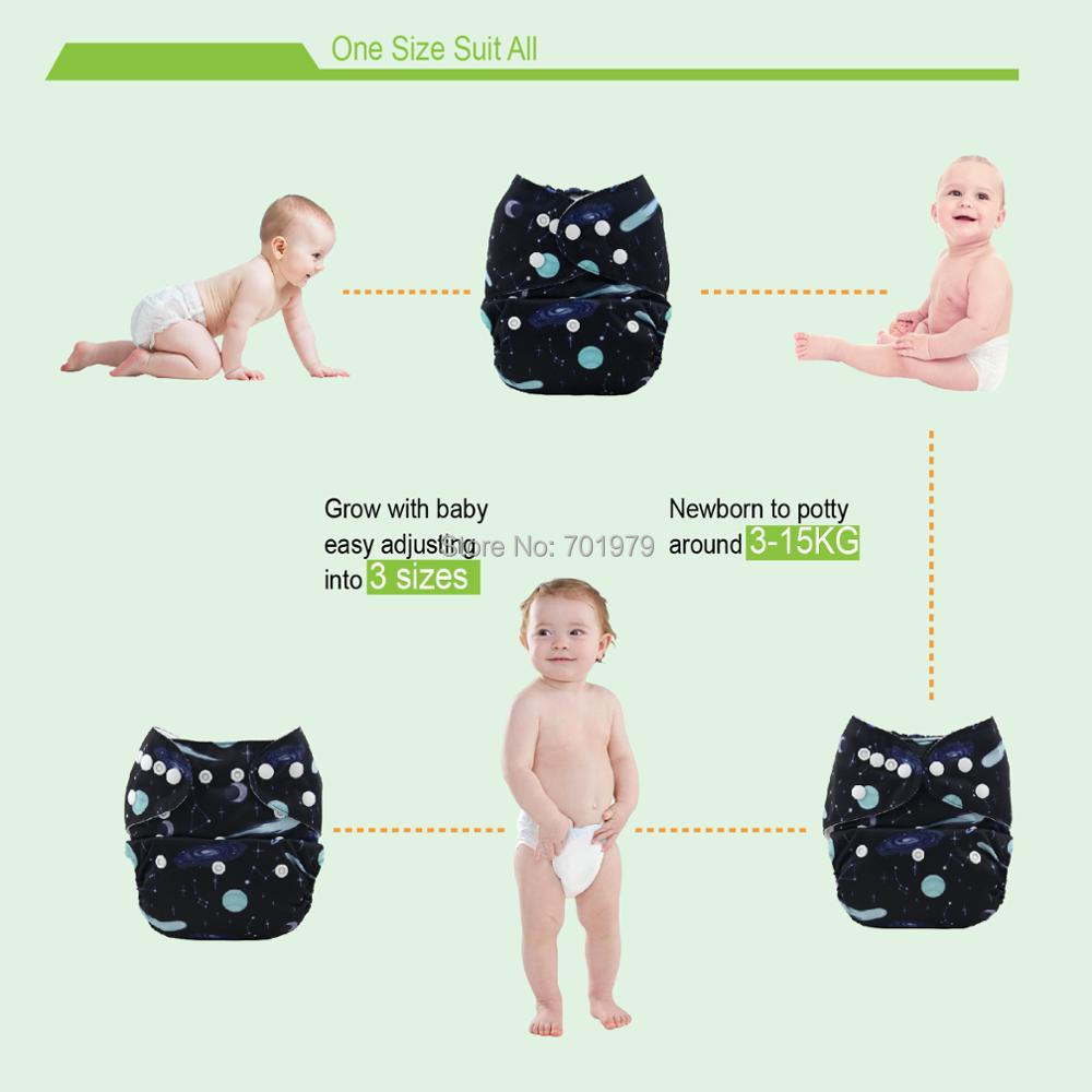 ALVABABY 3 Cangkang Popok + 3  - Cloth Diaper Insert ulasan dan harga