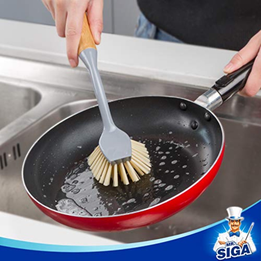 Sikat Piring dengan Gagang Bam - Dish Brush Bamboo ulasan dan harga