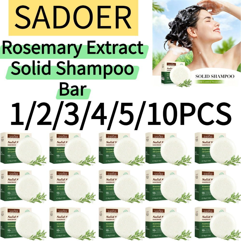 SADOER 1/2/3/4/5/10PCS Ekstrak - Bar Soap Shampoo Solid ulasan dan harga