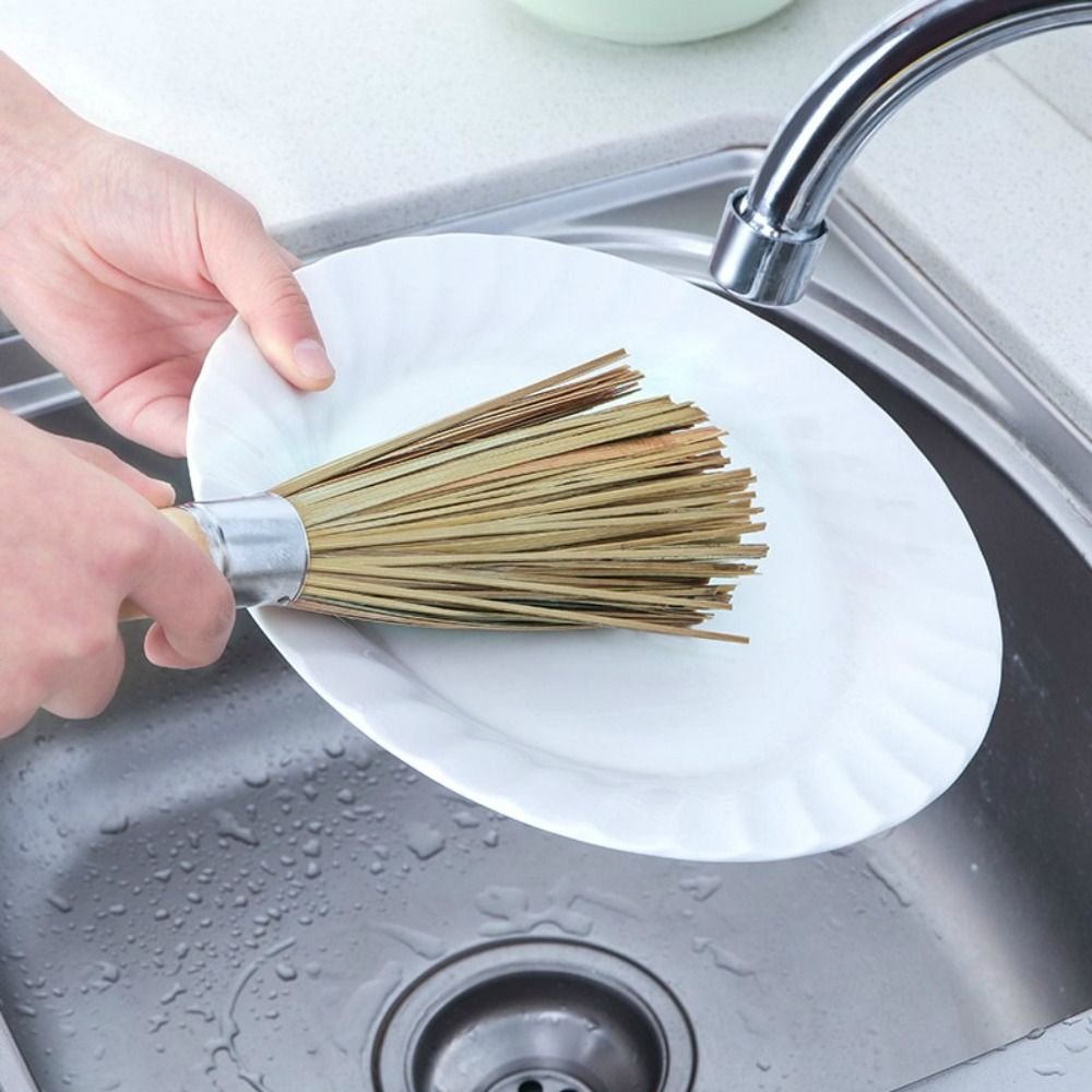 Sikat Wajan Bambu Alami Tradis - Dish Brush Bamboo ulasan dan harga