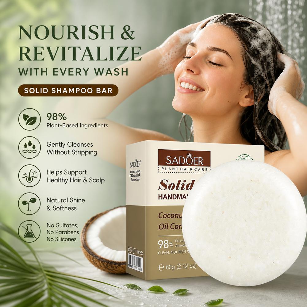 Sabun Sampo Kelapa Alami untuk - Bar Soap Shampoo Solid ulasan dan harga
